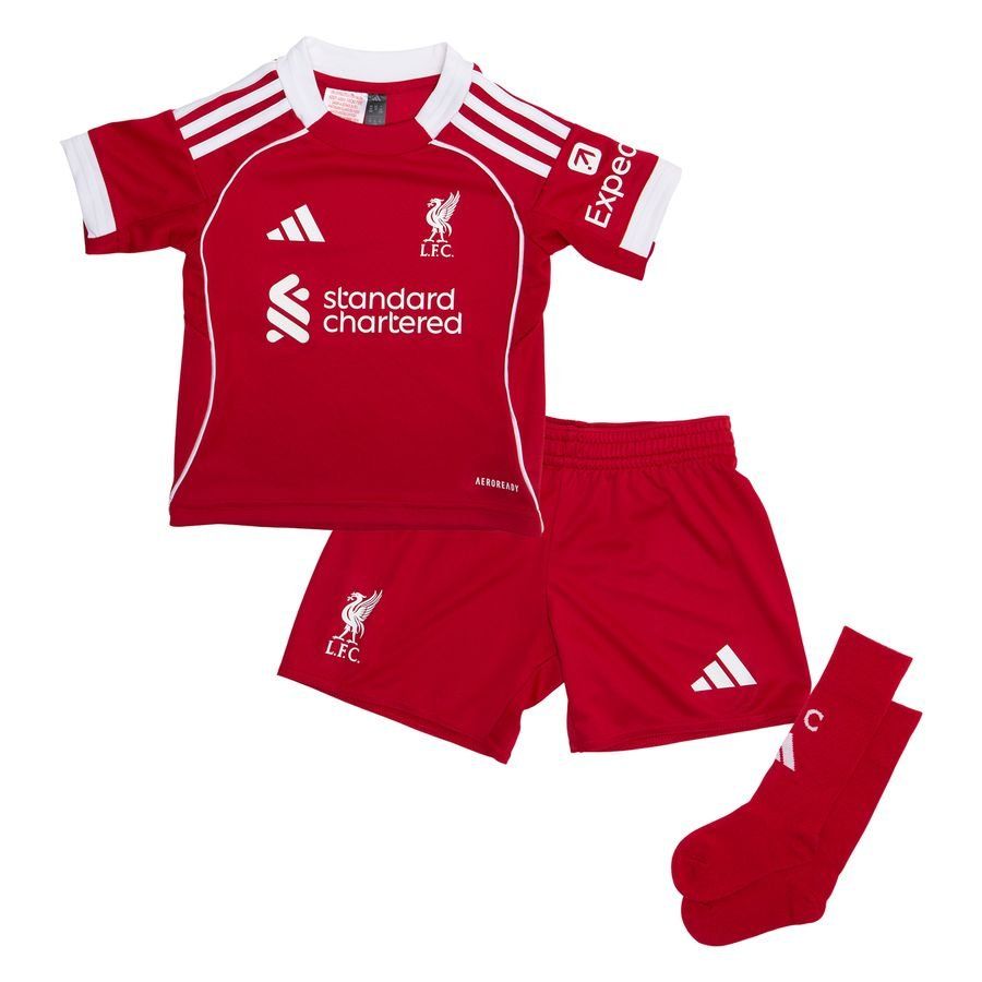 Liverpool Home Shirt 2025/26 Mini-Kit Kids-SoccerKits Hub | Buy Soccer Jerseys Online